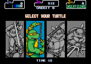 Teenage Mutant Hero Turtles (UK 2 Players, set 2) Screenthot 2